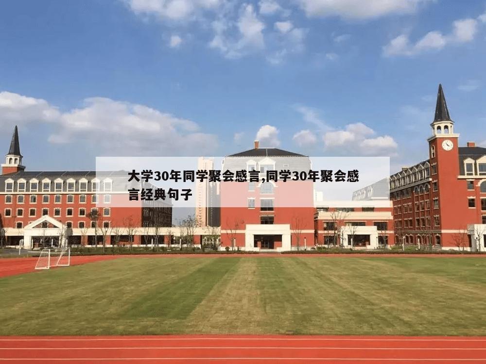 大学30年同学聚会感言,同学30年聚会感言经典句子