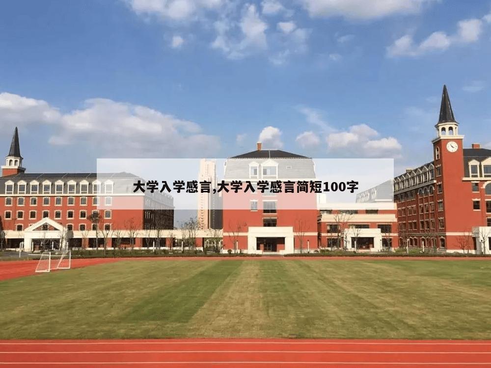 大学入学感言,大学入学感言简短100字